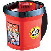 PAIL PAINT HANDY RED 5X5X6IN