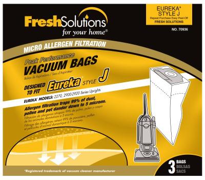 3PK EUREKA J VAC BAG