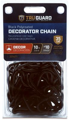 TG #10X1'BLK DECO CHAIN