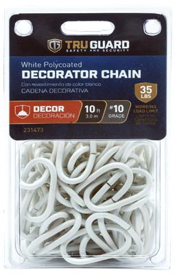 TG #10X1'WHT DECO CHAIN