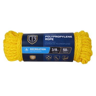 3/8X50 YEL POLY ROPE