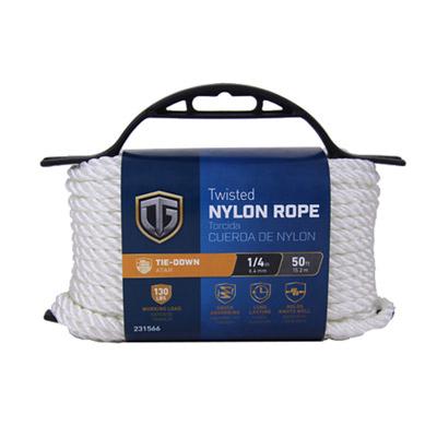 1/4X50 WHT NYL ROPE