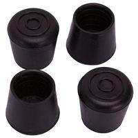 TIP FURNITURE LEG 1-1/8IN BLK