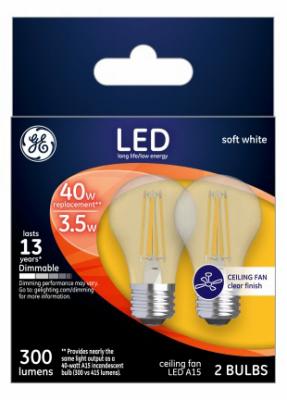 GE 2PK 3.5W SW FAN BULB