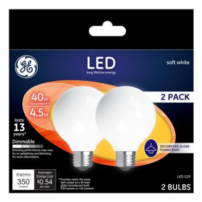 GE2PK 4.5W SW G25 Bulb