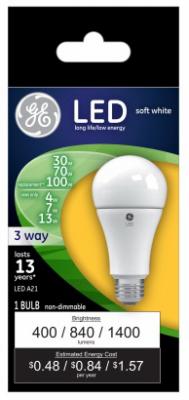 GE30/70/100W SW A19BULB