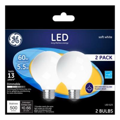 GE2PK 5.5W SW G25 BULB