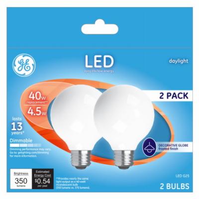 GE2PK 4.5W Day G25 Bulb