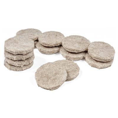 TG 16PK 1"TAN FELT PADS
