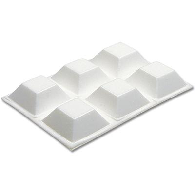 TG 6PK 3/4" WHT BUMPERS