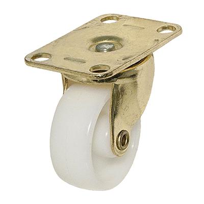 TG 2PK 1-5/8"WHT CASTER