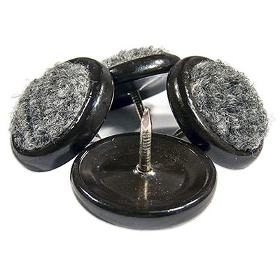 TG 4PK 1-1/4" GRY GLIDE