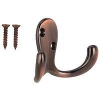 HOOK ROBE DBL PRONG VEN BRZN