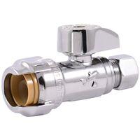 VALVE 1/2X3/8IN STRGHT PSH FIT