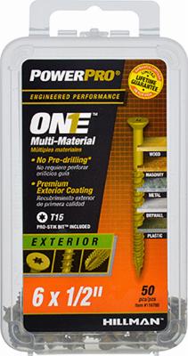 50PK 6X.5 FH EXT SCREW