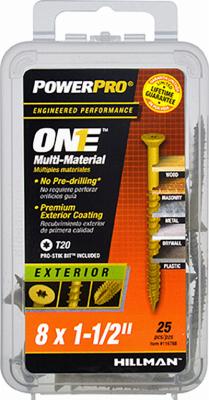 25PK 8X1-1/2 EXT SCREW