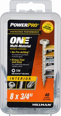 40PK 8X3/4 INT PH SCREW