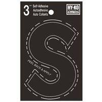 LETTER HOUSE S 3IN  VINYL BLK