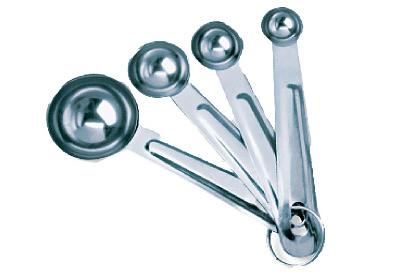 4PC SS MEAS SPOON SET