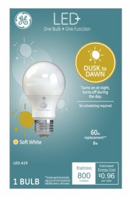 GE 8W SW DUSK/DAWN BULB