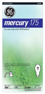GE 175W CLR MERC BULB