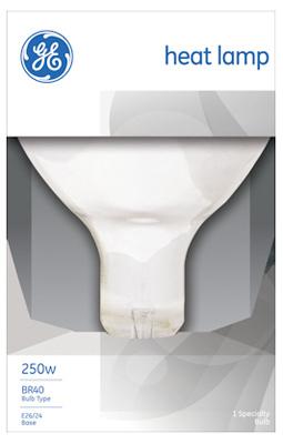 GE 250W CLR HEAT BULB