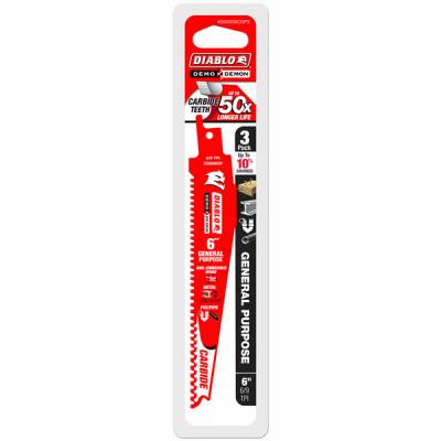 3PK 6" CARB RECIP BLADE