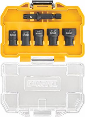 5PC IMP NUT DR BIT SET
