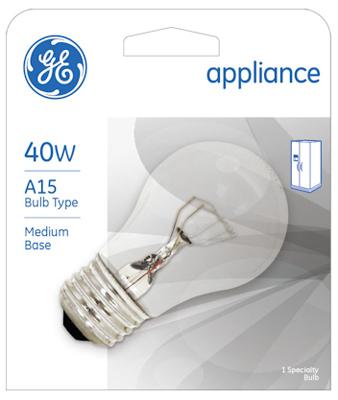 GE40W CLR APPL BULB