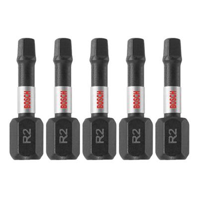 5PK 1" #2 SQ INSERT BIT