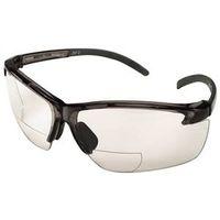GLASSES SFTY BIFOCAL BLK/CLEAR