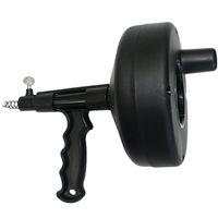 AUGER DRAIN DRUM 1/4X25FT BLK