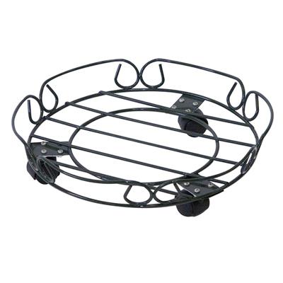 GT 12" BLK Plant Caddy