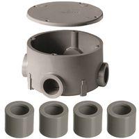BOX RND JUNC PVC 1/2IN - 3/4IN
