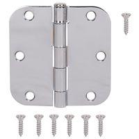 HINGE DR RD 3.5X3.5IN BRT CHM