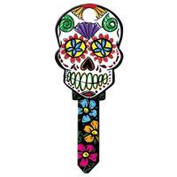 KEY BLANK SUGAR SKULL KW