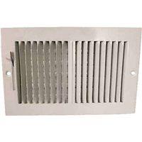 REGISTER SIDEWALL 2WY 10X6 WHT