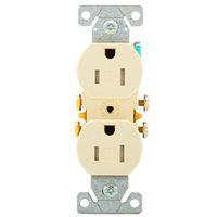 RECEPTACLE DUPLEX LIGHT ALMOND