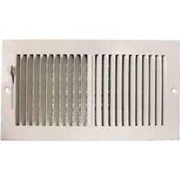 REGISTER SIDEWALL 2WY 12X6 WHT
