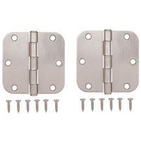 HINGE DR RD 3.5X3.5IN SAT NIC