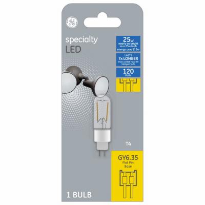 GE 2W T4 GY6.35 FilBulb