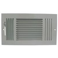 REGISTER SIDEWALL 3WY 12X6 WHT