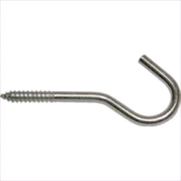 HOOK CEILING STL NO 8 BRT ZNC