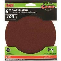 6IN 100GRIT PSA DISC 3PK