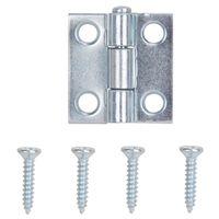 HINGE UTL SQ CNR ZN STL 1X1IN
