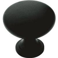 1-1/4" Edo Mat BLK Knob