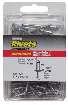 50PK SHORT ALU RIVET