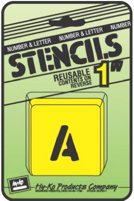 1" Lett/Num Stencil Set