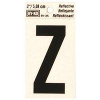 LETTER HOUSE Z 2IN REFL BLK