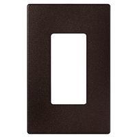 WALLPLATE SCRWLS 1G OIL RB BRZ